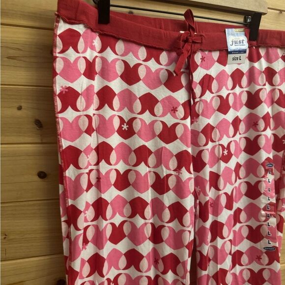 Y2K Old Navy Sz Large Mid Rise Tight Flare Heart Legging Sweatpants Deadstock - Picture 5 of 10